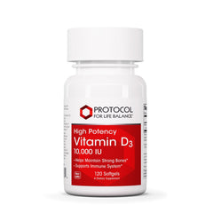 PROTOCOL FOR LIFE BALANCE bottle front highlighting vitamin D3 for immune support.