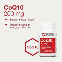 Protocol For Life Balance CoQ10 capsules being taken as part of a daily routine