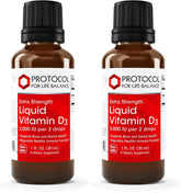Protocol For Life Balance liquid Vitamin D3 bottle with dosage label