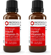 Protocol For Life Balance liquid Vitamin D3 bottle with dosage label