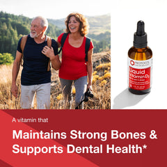 Protocol For Life Balance liquid vitamin D3 label closeup highlights product ingredients.