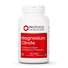 PROTOCOL FOR LIFE BALANCE magnesium citrate bottle shows 400mg serving for daily mineral intake