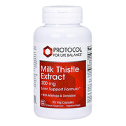 Protocol for Life Balance milk thistle bottle, supports liver health in a daily capsule.