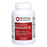 PROTOCOL FOR LIFE BALANCE Prostate-B bottle front highlights beta-sitosterol and lycopene for prostate support.