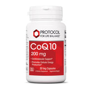 Protocol For Life Balance CoQ10 200 mg bottle for daily wellness