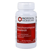 PROTOCOL FOR LIFE BALANCE Saccharomyces boulardii bottle promotes daily gut health.