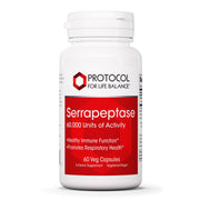 Protocol for Life Balance Serrapeptase bottle front highlights a dependable immune-support option.