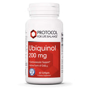 Protocol For Life Balance ubiquinol bottle with softgels supporting cardiovascular health
