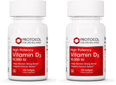 Protocol for Life Balance Vitamin D3 bottle front showing high potency for immune and bone support