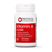 PROTOCOL FOR LIFE BALANCE Vitamina A, botella de softgeles para apoyo ocular diario