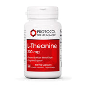PROTOCOL FOR LIFE BALANCE L-Theanine bottle with 60 vegan capsules for non-drowsy calm.