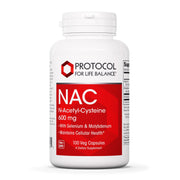 PROTOCOL FOR LIFE BALANCE NAC capsules with selenium emphasize glutathione support