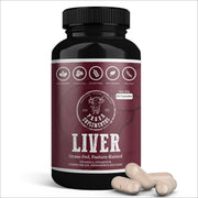 PROVA Grass-Fed Beef Liver Capsules bottle close-up highlighting nutrient-dense energy support.