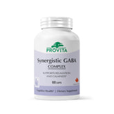 PROVITA Synergistic GABA bottle close-up promotes calm focus and daily stress support.