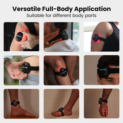 PRUNGO red light therapy on knee area for targeted joint comfort.