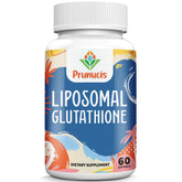 Prunucis liposomal glutathione bottle with high-dose antioxidant support.