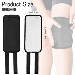 Ptwola castor oil pack with adjustable strap for arm use and snug fit.