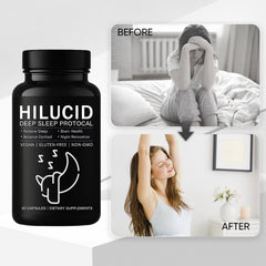 Pucges Hilucid packaging shows a 20-day supply for a simple daily habit
