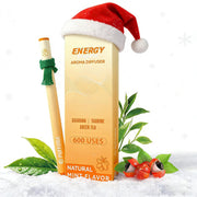 Puffora Energy Diffuser Pen with guarana and green tea for natural alertness.