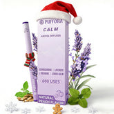 Puffora Herbal Diffuser Pen held in hand for on-the-go calm.