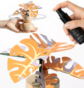 Pulzents silent rotating diffuser on a desk creates a calm ambience
