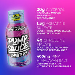 Pump Sauce Shooters Gummy Worms close-up of chewy gummies texture