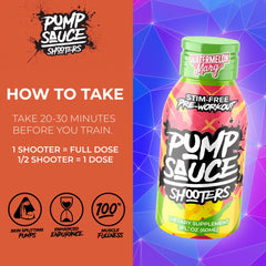 Pump Sauce Shooters Watermelon Margarita in a gym bag for travel-friendly pre-workout use.