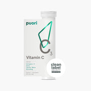 Puori C3 effervescent tubes ready to mix for immune support.