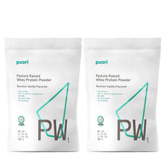 Puori PW1 Bourbon Vanilla tub ready for post-workout shake, protein-rich option