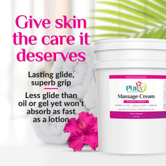 PURA 1st Wellness arnica jojoba extract enhances massage comfort.