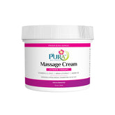 PURA 1st Wellness 4oz massage cream packaging, ideal for clinics