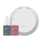Pura 4 difusor con fragancias Winter Noir para un ambiente elegante.