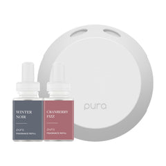 Pura 4 difusor con fragancias Winter Noir para un ambiente elegante.