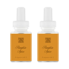 Pura Aromatique pumpkin spice refill: 2-pack front view for long-lasting home fragrance.
