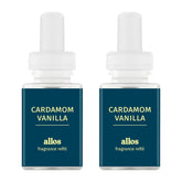 Pura Cardamon Vanilla refill bottle highlights long-lasting fragrance for up to 120 hours.