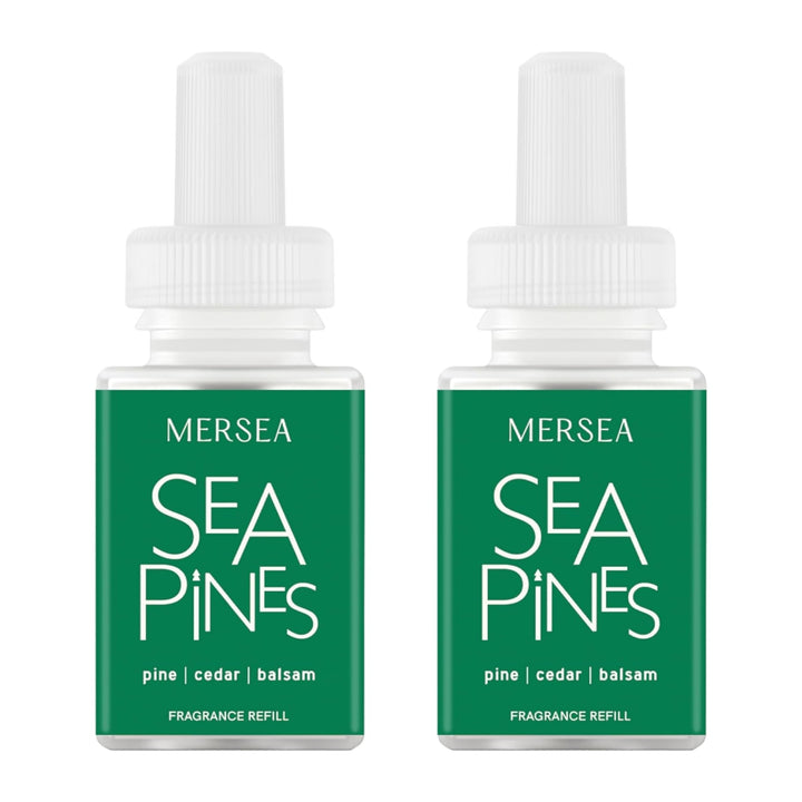 Pura Mersea Sea Pines refill bottle enhances layered aroma for your diffuser.