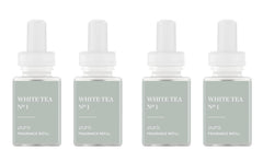 Pura Smart Diffuser front view with white-tea-no1 aroma for a calming home mood