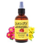 PURA D'OR Evening Primrose Oil bottle for skin hydration.
