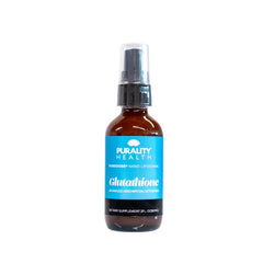 PURALITY HEALTH liposomal glutathione bottle supports convenient daily antioxidant use.