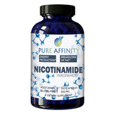 Pure Affinity Nicotinamide bottle front view for energy support and fat metabolism.