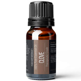 Pure Body Naturals clove bud oil bottle showcases purity for diffusers and blends.