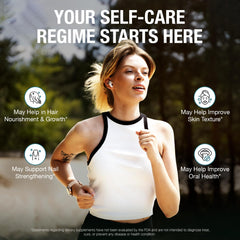 Pure By Nature collagen gummies hair growth focus offers potential support for stronger-looking hair.