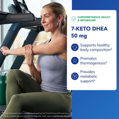 Pure Encapsulations 7-Keto DHEA 50 mg capsules close-up for daily supplementation