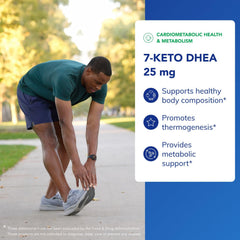 Pure Encapsulations 7-Keto DHEA box packaging showing allergen-free promise for sensitive lifestyles.