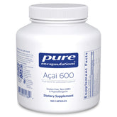 Pure Encapsulations Acai 600 bottle with antioxidant-rich berry extract.