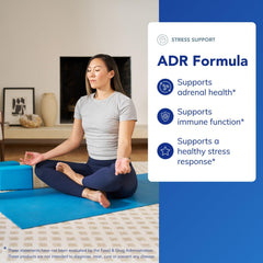 Pure Encapsulations ADR Formula label closeup highlighting hypoallergenic ingredients.