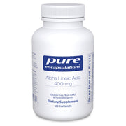 Pure Encapsulations Alpha Lipoic Acid 400 mg bottle for easy daily energy support.