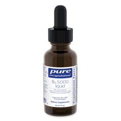 Pure Encapsulations B12 5000 liquid bottle supports daily energy.