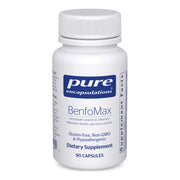 Pure Encapsulations BenfoMax 90's bottle pour shows metabolism support with benfotiamine