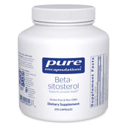 Pure Encapsulations Beta-Sitosterol bottle front view showing vegan, allergen-free formula